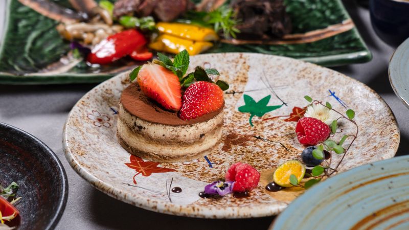 Classic Italian tiramisu with espresso and mascarpone